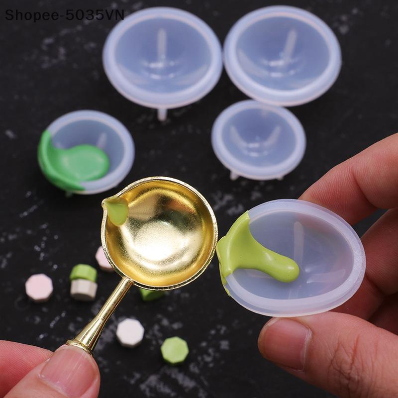 {AKIN} Seal Wax Stamp Scraper Spoon Dụng cụ làm sạch silicon cho con dấu Wax Stamp Làm khuấy Trộn màu làm sạch Nến DIY {a}