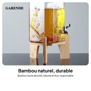 Garende Đồ Uống Đứng Đựng Đồ Uống Hỗ Trợ Bình Nước Giá Đồ Trang Trí Bằng Gỗ Chắc Chắn Cho Nhà Hàng Nhà Bếp Thanh