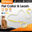 HamshMoc Bộ dây xích cổ thú cưng Nhiều chế độ đi bộ có thể điều chỉnh 360° Xoay chống rối cho chó nhỏ mèo