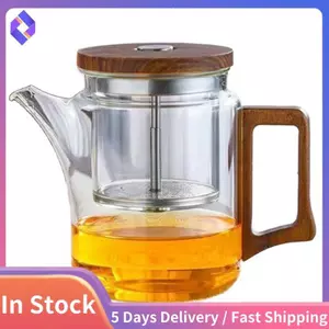 Tách trà và nước gia đình, Ấm trà thủy tinh nhiệt độ cao, Ấm đun nước nhiệt cao dày