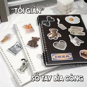 Sổ Còng Thay Giấy B5/A5 Phong Cách Muji - Sổ Ghi Chép Planner Học Sinh, Giấy Dày Không Lem Mực Tháo Rời Tiện Lợi