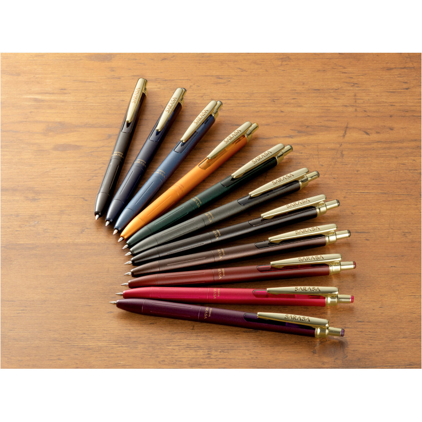 Zebra SARASA GRAND But Gel/0.3+0.5mm/Muc Vintage 21 Mau/Than Nhom/Hang Chinh Hang Nhat Ban