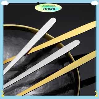 ZMONH 1 Chiếc Thép Không Gỉ Tay Cầm Dài Thìa Đá Bộ Đồ Ăn Cho Cà Phê & Trà Kem Món Tráng Miệng Khuấy Thìa Muỗng Không