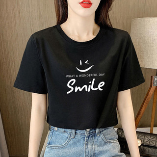 Áo thun nữ cotton tay ngắn, kiểu dáng mùa hè mới