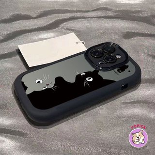 Creative Cat Phone case for IPhone17 16 15 14 13 12 11 X Xs Xr 7 8 Plus Pro Max Anti Drop Soft Back Cove JKP
