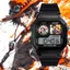 ONE PIECE Anime Ngoại Vi Portgas D Ace Đồng Hồ Sinh Viên Chống Nước Đồng Hồ Điện Tử Vuông Nhỏ Quà Tặng Sinh Nhật