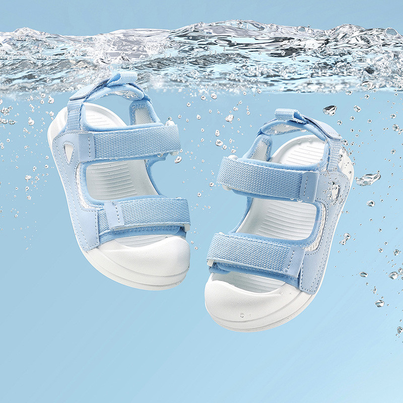 Cheerful Mario Dép quai hậu dây dệt đơn giản dành cho bé trẻ em, thể thao ngoài trời, bảo vệ ngón chân, giày sandal dây đeo thoải mái, có thể điều chỉnh