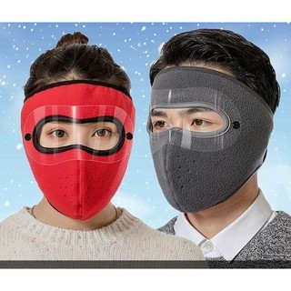 Khẩu trang WPKO vải flannel che tai chống nắng lạnh chống bụi giữ ấm thoáng khí tiện dụng khi lái xe