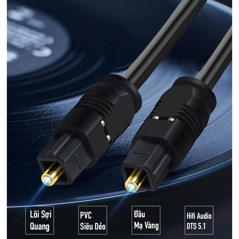 【COD】Dây sợi quang optical thiết kế siêu mỏng 2,2mm, lõi cứng bền chắc, chống nhiễu và suy hao tín hiệu hiệu quả.
