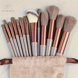 [hatheaven] 8 / 13 CÁIBộ cọ trang điểm Fluffy Professiona Kem nền mỹ phẩm Phấn mắt Kabuki Pha trộn Bàn chải trang điểm Dụng cụ làm đẹp Trang điểm đẹp