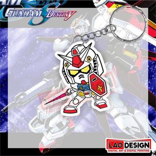 Gantunga Kunci Gundam Seed Destiny STRIKE - Gantungan Kunci Anime - Gantungan Kunci Akrilik - Gantungan Kunci Kartun