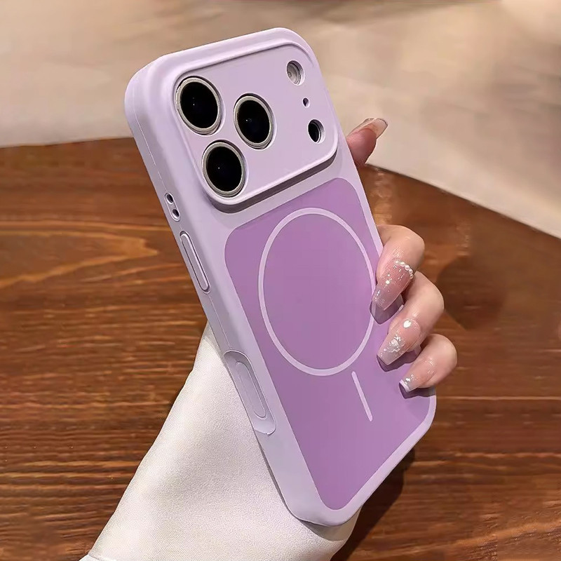 Ốp điện thoại silicon mềm từ tính chống vân tay mới cho iPhone 17 16 15 14 13 Pro max