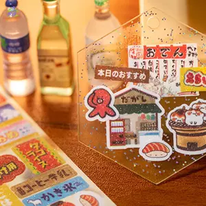 Nhật Bản Retro Món Tráng Miệng Dán Thực Phẩm Chủ Đề Thời Gian Vintage Kawaii Dán Cho Bình Nước Laptop Điện Thoại Ván Trượt