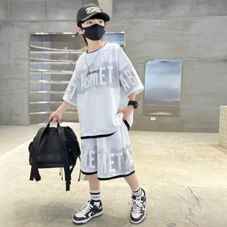 Bộ quần áo mùa hè dành cho bé trai 18-52kg mẫu chữ BOO màu sắc đẹp, thiết kế cá tính. NL10