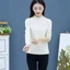 Áo thun nữ cao cấp mùa xuân, cổ cao, dáng rộng, giúp giảm béo và giữ ấm
