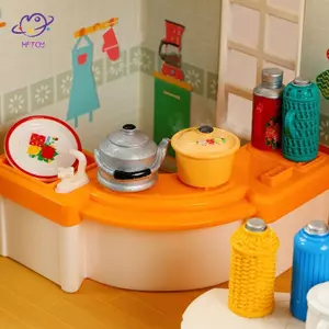 HFTOY 1 / 12 Nhà búp bê Bếp than Mini Ấm đun nước Mô hình bình xăng Nhà búp bê Đồ dùng nhà bếp Búp bê Phụ kiện trang trí nội thất nhà cửa ~