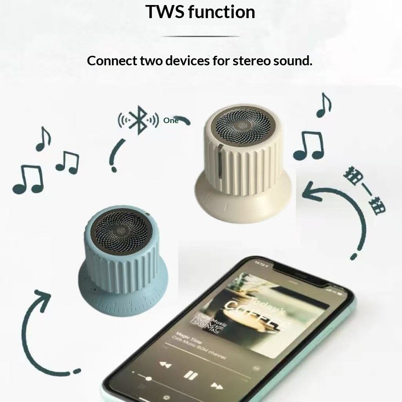 QMP Phòng Tắm Ô Tô Loa Bluetooth Chống Nước Mini Loa Nhỏ Dễ Thương Từ Di Động Không Dây Kết Nối Điện Thoại Di Động