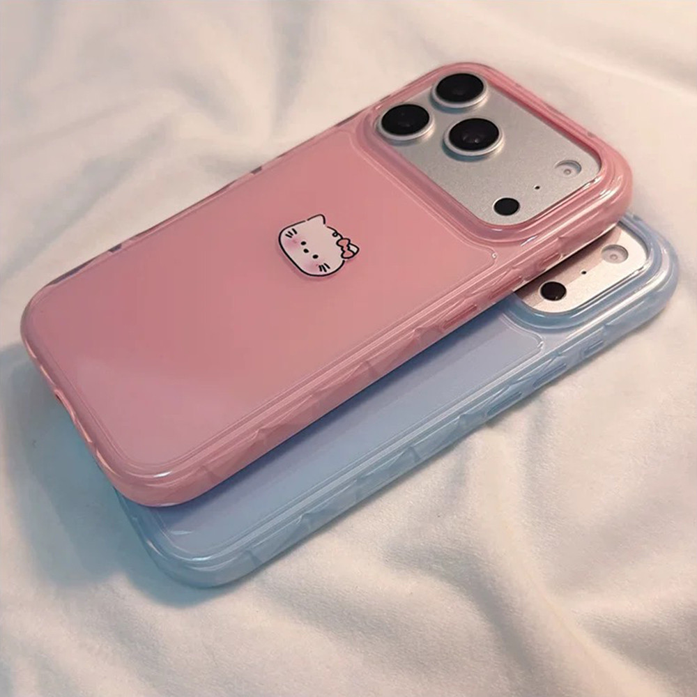 Ốp điện thoại hình chó mèo dễ thương Candy Wave Edge cho iPhone 17 Pro Max 16 15 14 13 12 Vỏ bảo vệ chống sốc