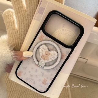 [Sheren] Ốp Điện Thoại Hoa Nhỏ Gấu Tím Giá Trị Cao Thích Hợp Cho i17 16 15 14 13 12 11 pro max Vỏ Bảo Vệ Chống Sốc