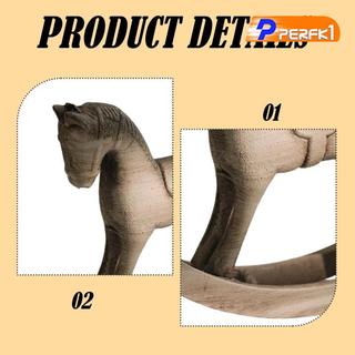Bập bênh Ngựa Gỗ Điêu Khắc, Nghệ Thuật Trang Trí Thiết Kế Retro Tượng Trang Trí Cho Trung Tâm, Văn Phòng, Bàn Đầu Giường, Mặt Bàn