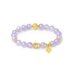 Phong Cách Mới Tím Thạch Anh Tím Vòng Tay Nữ Sang Trọng Tối Giản Bầu Quyến Rũ Vòng Tay Lãng Mạn Sinh Nhật Cho Bạn Gái
