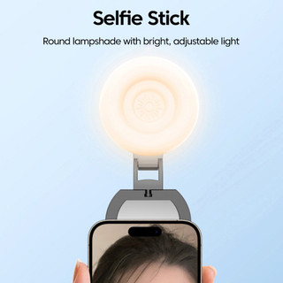 Vòng Selfie từ tính có thể gập lại Elough Mini lấp đầy ánh sáng 3 chế độ có đèn gương phổ biến cho điện thoại thông minh
