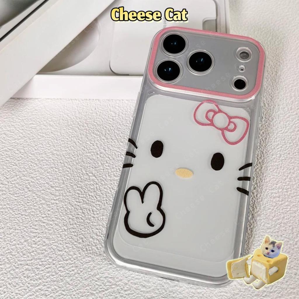 Ốp Lưng Cho IPhone 17 11 14 15 12 13 16 Pro Max 17 Air Xs Max Xr 8 7 Plus SE 2020 Thiết Kế Hình Cá Và Nơ Kitty Hoạt Hình