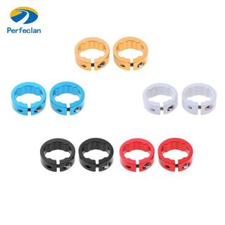 Perfeclan 1 Cặp Khóa Xe Đạp Nhẫn Cố Định Độ Dày 8 / 12 Mm Tay Cầm Thanh Tay Cầm Phần Cuối Hợp Kim Cho Tay Cầm 22,2mm