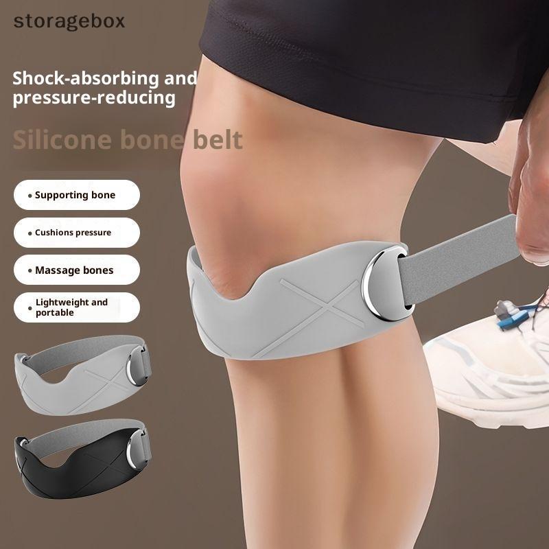 [Hộp lưu trữ] 1 Miếng đệm đầu gối bằng silicon Patellar Ring Bộ ổn định đầu gối Silicone Dây đeo hỗ trợ bánh chè cho bóng rổ Chạy bộ Sử dụng hàng ngày Đẹp