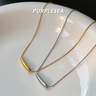 Vòng cổ thép không gỉ thiết kế Hàn Quốc mặt cười cong, tối giản, phù hợp phụ nữ thời trang