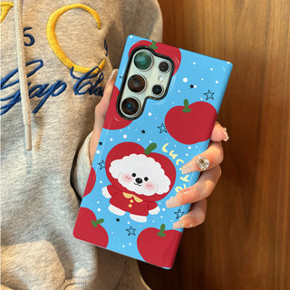Ốp bảo vệ họa tiết Lucky Puppy thích hợp cho Samsung s26 s26ultra s22u s23 plus s23FE s24 s25 plus A55 A56 A36 ốp điện thoại di động