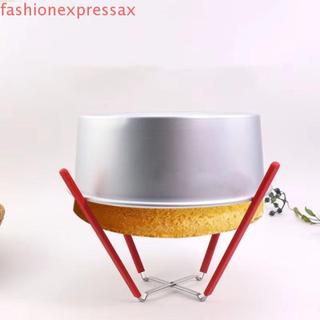 FASHIONEXPRESS Giá làm mát bánh voan, Giá phơi đảo ngược bảo vệ silicon bằng thép không gỉ, Thiết kế 4 Prong Ổn định Dễ dàng làm sạch Dụng cụ làm bánh có thể gập lại