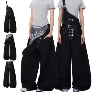 Quần yếm denim nam TIANLESIWEI, phong cách cao cấp và trung tính