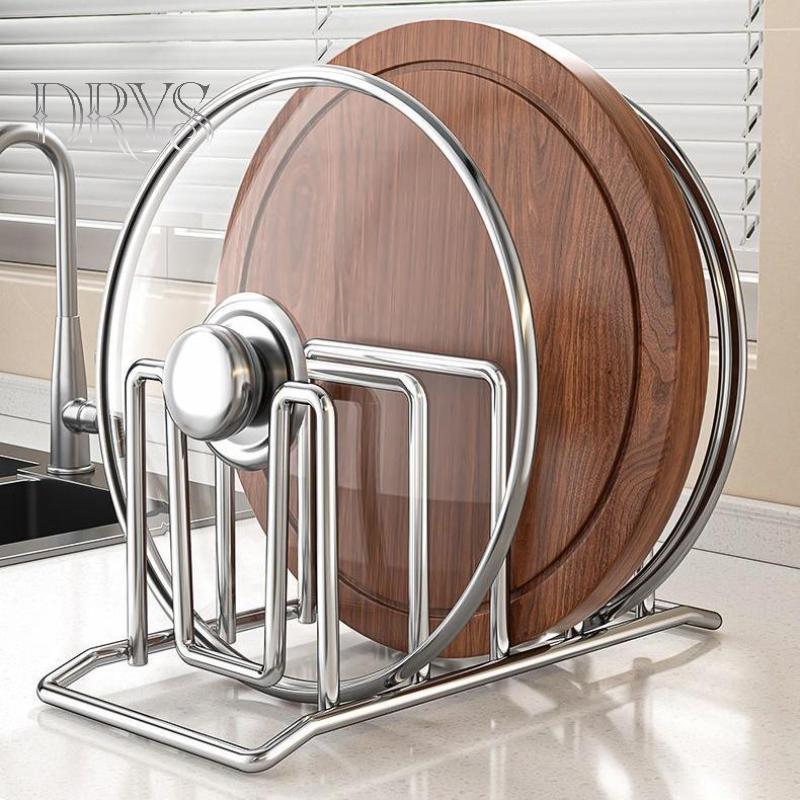(TFT) Thớt Inox Ra Hộ Gia Đình Bảo Quản Nắp Nồi Ra Đồ Dùng Nhà Bếp Lưu Trữ Ra MỚI