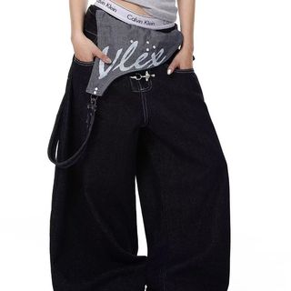 CGF Quần yếm denim nam phong cách cao cấp và trung tính High Street