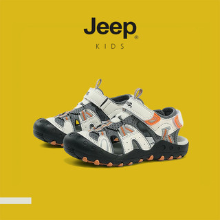 JEEP Giày Trẻ Em Baotou Giày Sandal Thể Thao Velcro Thoáng Khí Bé Trai Bé Gái Mùa Hè Ngoài Trời Đi Biển Giày Thường Ngày