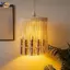 Chụp đèn dệt thủ công có tua rua Đèn treo trang trí Vỏ đèn Macrame cho trang trí nội thất phòng