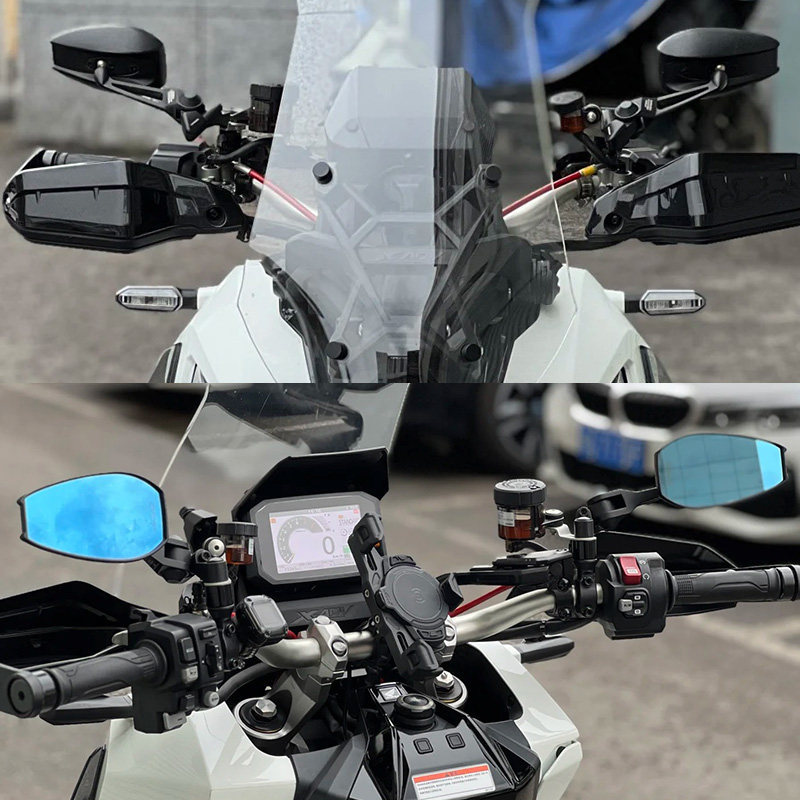DÀNH CHO XE HONDA XADV750 ADV150 ADV160 ADV350 Xe Máy AOS4 Gương Chiếu Hậu HD Góc Rộng Bên Gương Có Thể Điều Chỉnh Chống chói
