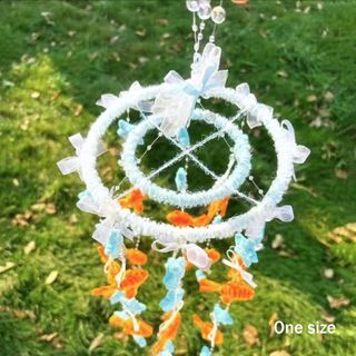 ASDFGER Chuông Gió, Handmade DIY Trang Trí Nhà Phụ Kiện Chuông Gió Chất Liệu Bộ, Thời Trang Koi Bướm Treo Đồ Trang Trí Ban Công