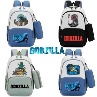Godzilla Schoolbag Dung tích lớn Ba lô bền đa chức năng Ba lô in thời trang Ba lô học sinh