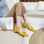 VNMZGG34-39 Kích Thước Lớn Nơ Ngọc Trai Trang Trí Hình Chữ T Khóa Dây Đeo Ngón Chân Vuông Ngọt Ngào Ballet Mary Jane Giày