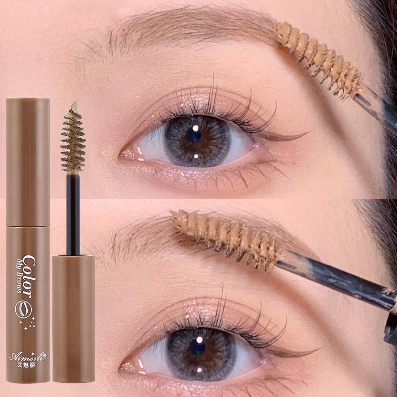 Tự Nhiên Chống Thấm Nước Trang Điểm Eye Brow Gel 3 Màu Lông Mày Tint Sơn Mascara Với Bàn Chải Dụng Cụ Trang Điểm Thân Thiện Với Môi Trường