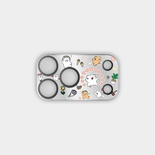 Phim hoạt hình chất lượng cao Gương gấu điện thoại Bảo vệ ống kính máy ảnh cho iPhone 17 Pro Max 17 Pro Kính máy ảnh