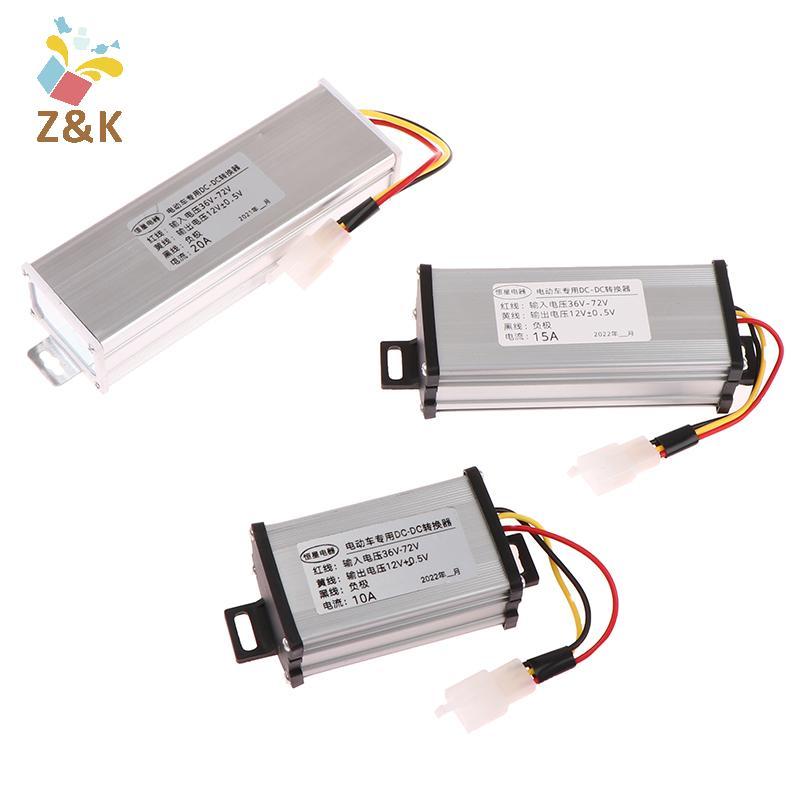 ZK 36 / 48 / 60 / 72V sang 12V 10A 15A 20A 180W Bộ Chuyển Đổi Xe Điện Biến Áp Điện VN