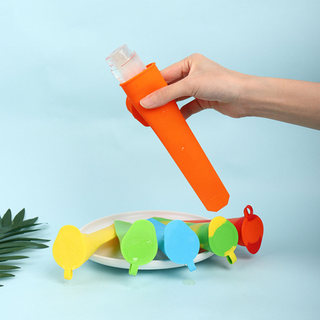 Khuôn Silicon Ice Pop Kèm Nắp Thực Phẩm Silicon Ice Pop Khuôn Cho Sữa Chua Que Nước Trái Cây Kẹo Pops