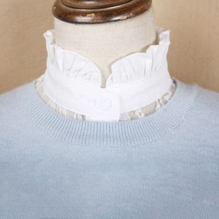 Khăn Choàng Quấn Cổ Ren Trắng Đen Joyfullife - Phụ Kiện Thời Trang Dễ Tháo Rời Cho Nữ Và Bé Gái
