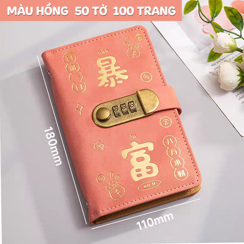 Sổ đựng tiền tiết kiệm khóa mã số an toàn – 100 túi zip, mẫu đẹp dùng cho tiết kiệm dài hạn Thiết kế chắc chắn,