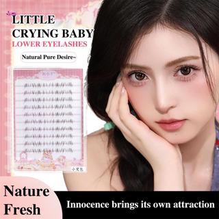 Cụm mi dưới tự nhiên cho Manga Look 4-6mm Chiều dài hỗn hợp Màu đen C-Curl Sợi tổng hợp nhẹ để sử dụng sân khấu ảnh hàng ngày