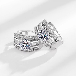 Châu Âu Mỹ ins Phong Cách Mới Bông Tai Zircon Đơn Giản Nữ