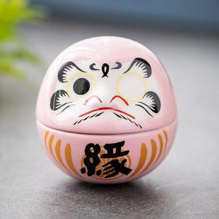 GOAY Gốm Daruma Tượng Daruma Tumbler Thủ Công Phong Cách Nhật Bản May Mắn May Mắn Trang Trí Phong Cảnh Trang Trí Nhà Phụ Kiện Quà Tặng VN